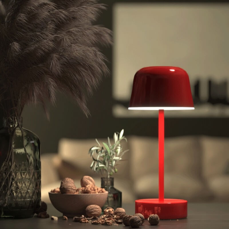 Dimbare Oplaadbare Tafel Lamp met Batterij – Compact en Draagbaar, Drie Lichtkleuren, Modern Ontwerp