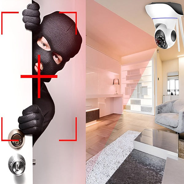 Draadloze IP Beveiligingscamera 1080P HD met Tweeweg-Audio en Nachtzicht tot 15m