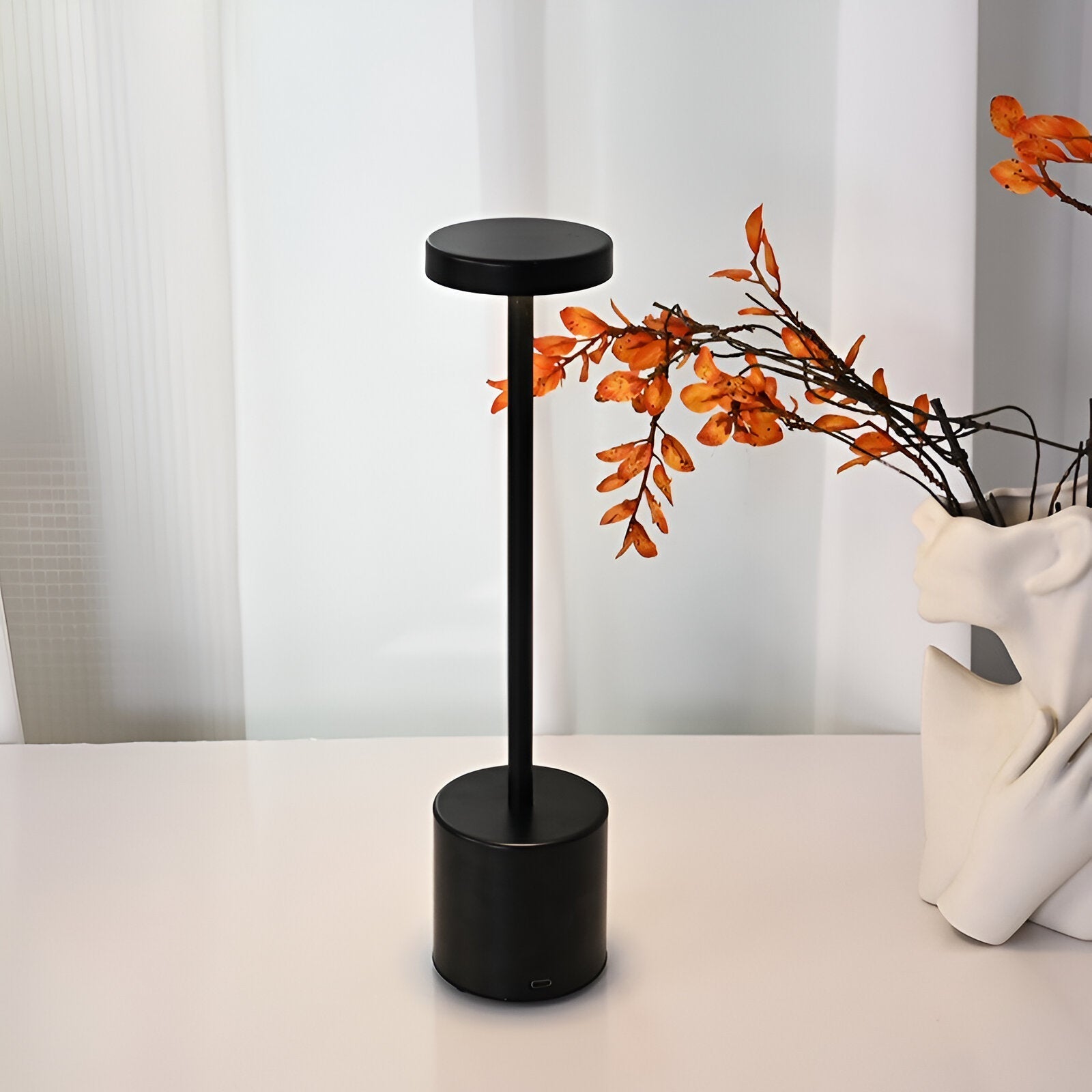 Draadloze Oplaadbare Tafellamp met Dimbare Functie en Drie Kleurtemperaturen - Modern LED Design