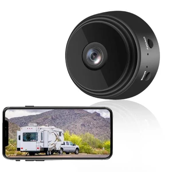 Mini 360° WiFi Beveiligingscamera – Full HD, Nachtzicht & Magnetische Mount