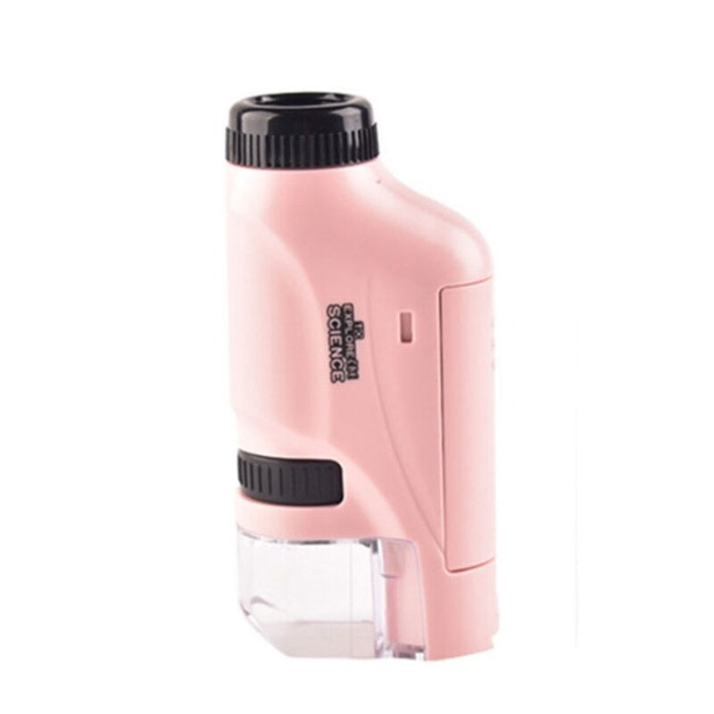 Draagbaar Kinder microscoop met 120x Vergroting en LED-Verlichting – Perfect voor Jonge Ontdekkers