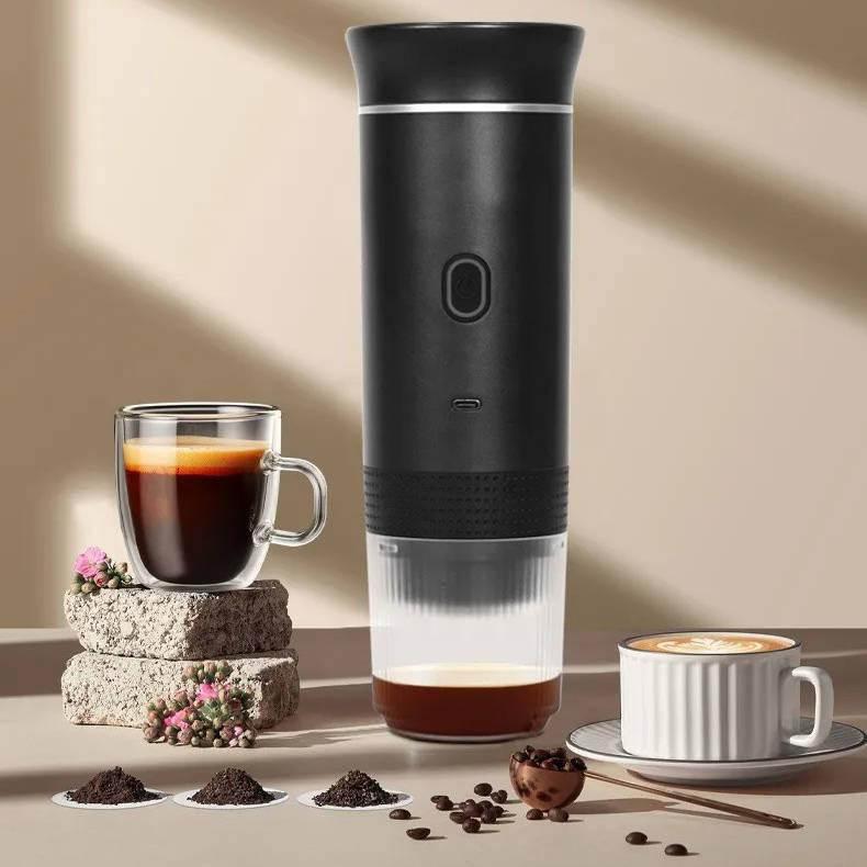 Draagbare espresso- en cappuccino-koffiemachine – USB-oplaadbaar met 290 PSI-druk