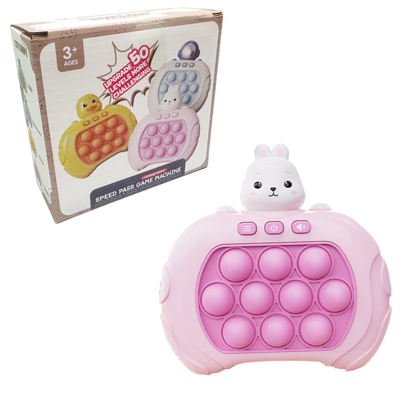 Draagbare Spelconsole met Pop-it Design voor Reflex- en Concentratieverbetering – 10 Verlichte Knoppen