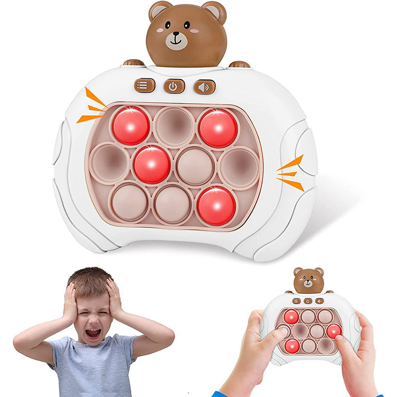 Draagbare Spelconsole met Pop-it Design voor Reflex- en Concentratieverbetering – 10 Verlichte Knoppen