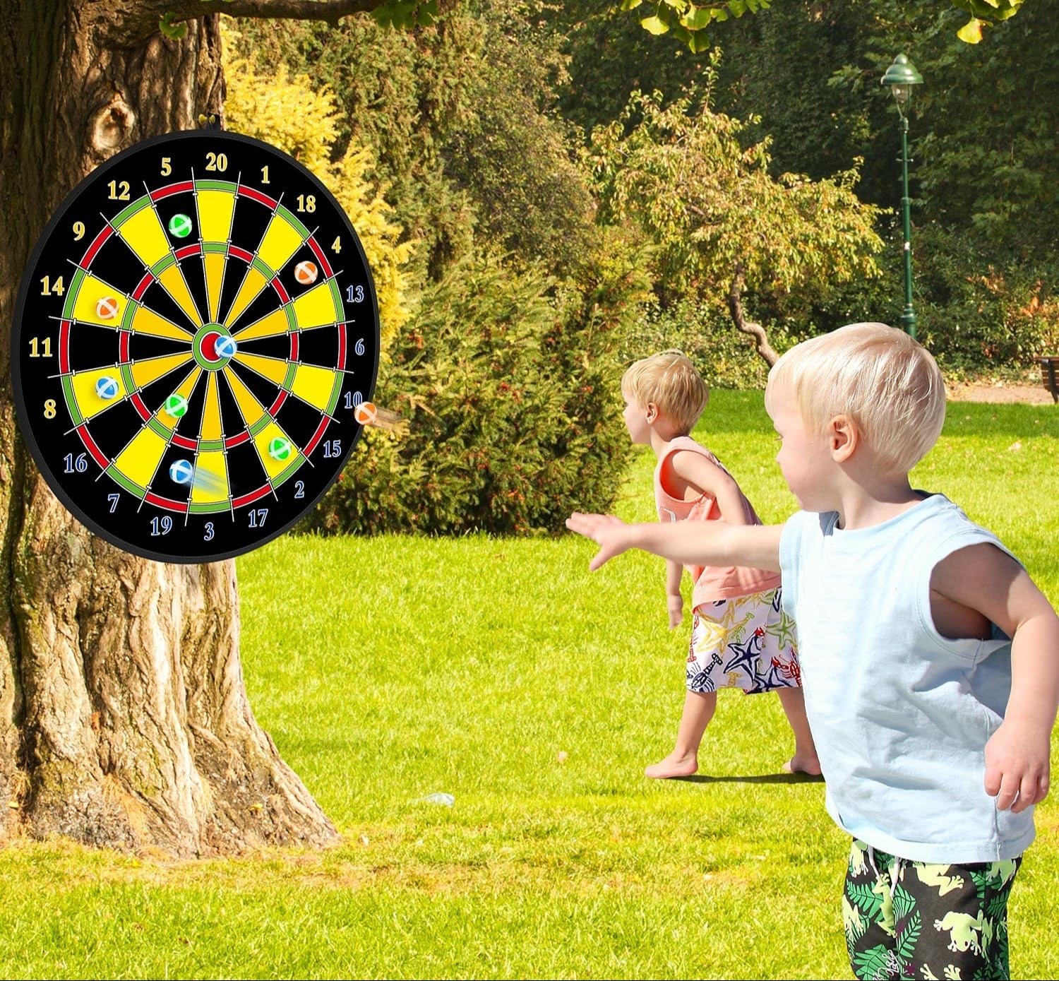 Dubbelzijdig Dartbord voor Kinderen – Veilig en Educatief, Geschikt voor Binnen en Buiten, Leeftijd 3-12 Jaar, Dartbord Kopen