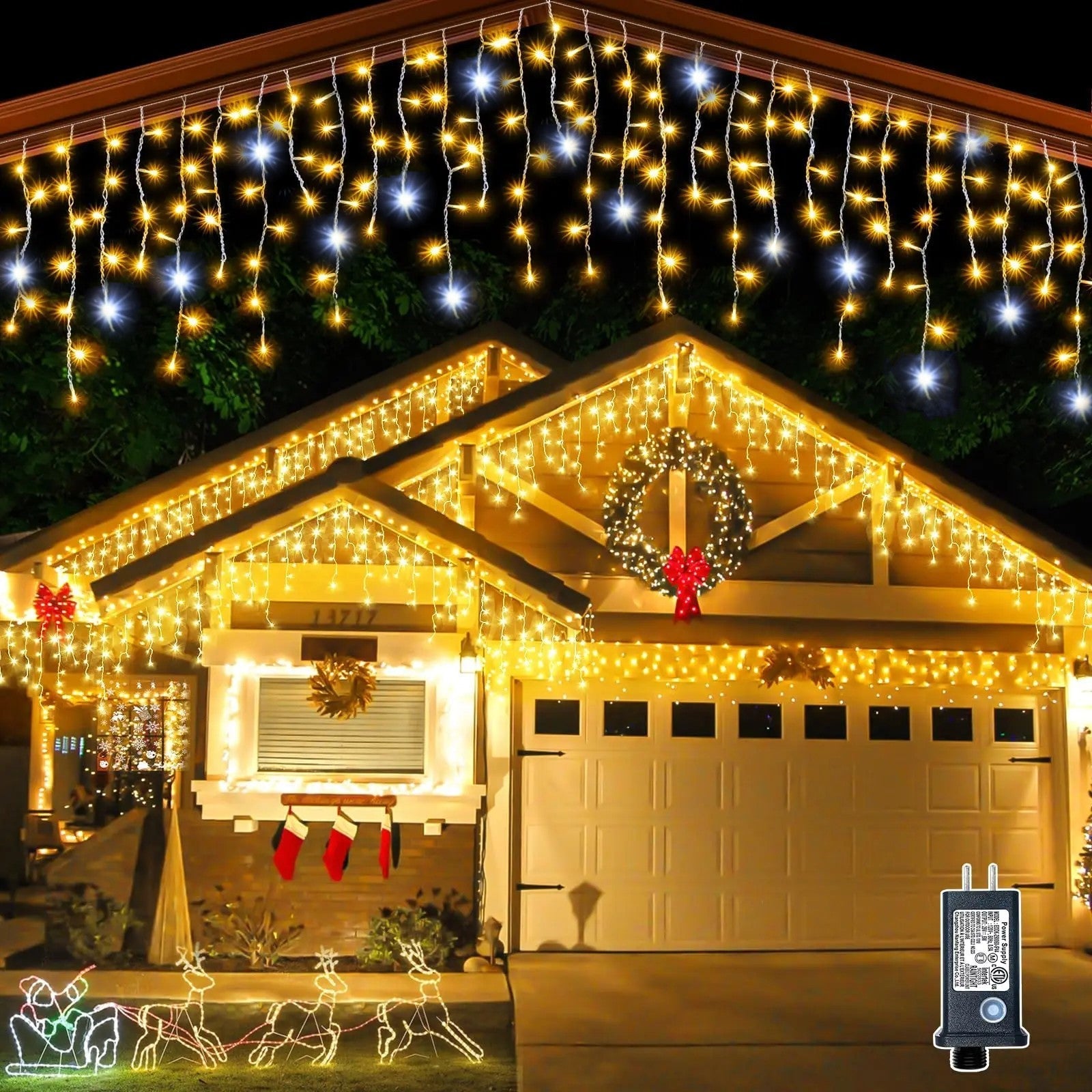 Feestelijke kerstverlichting voor buiten in uw tuin