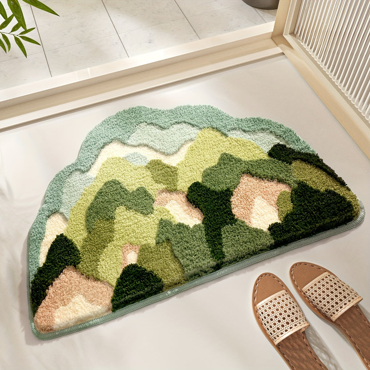 Florstoft badmat - Luxe, zeer absorberende badmat met elegant design