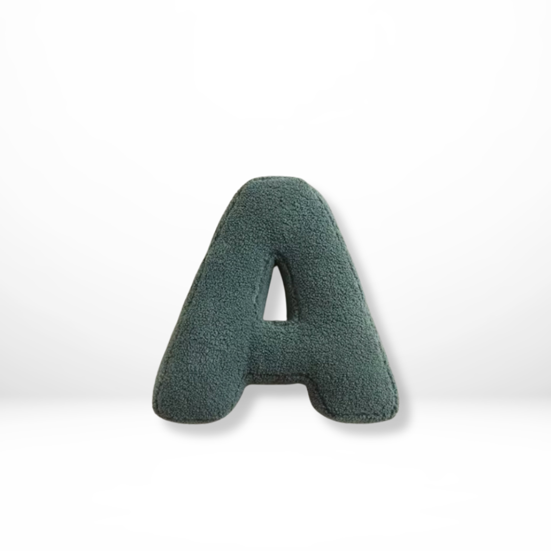 Sierkussen met Letters A tot Z – Persoonlijke Decoratie voor Woonkamer en Kinderkamer