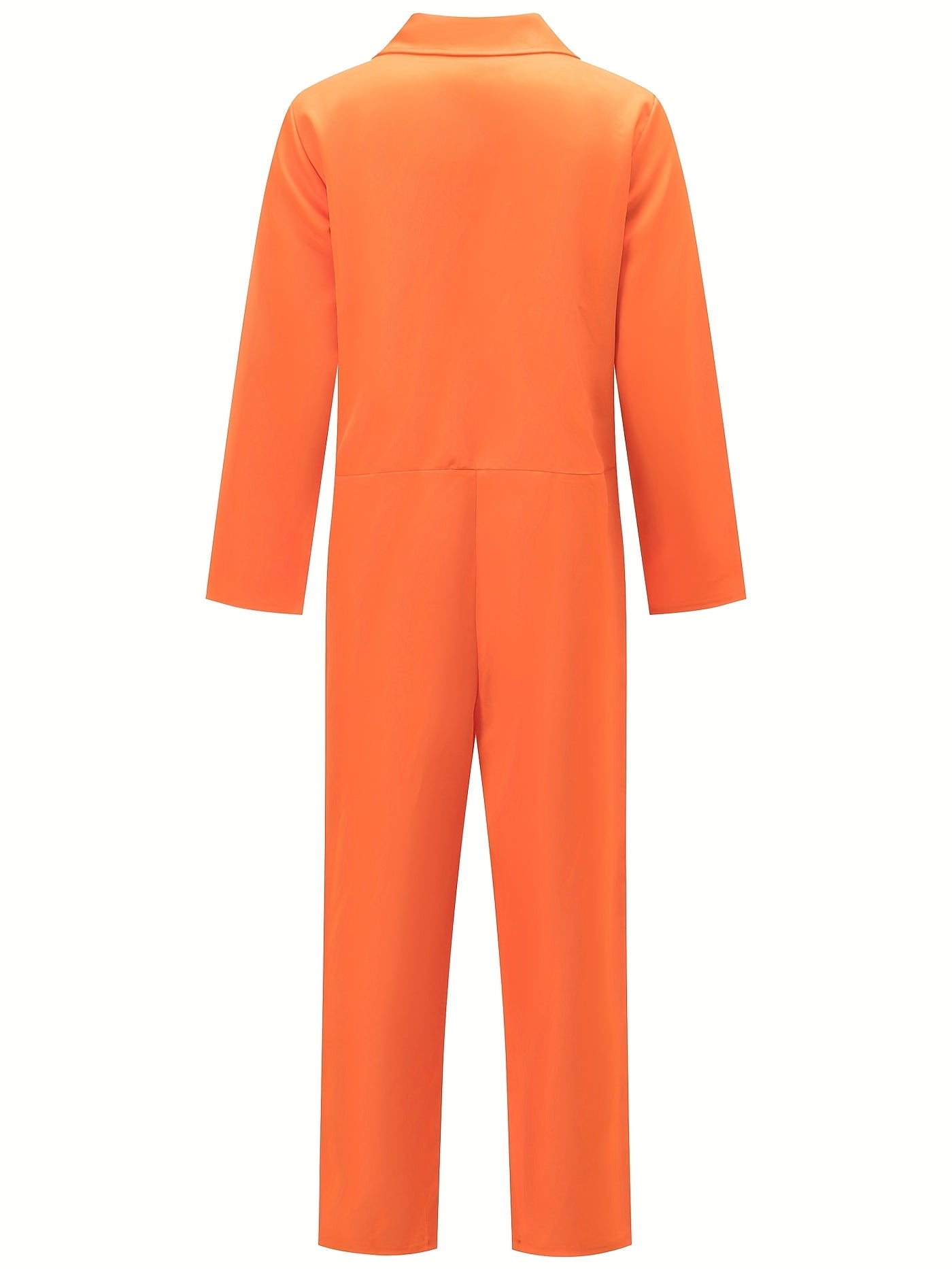 Grappig Halloween Kostuum Heren Gevangenis Overall met Jail Bird Print - Lange Mouwen, Ademend en Comfortabel