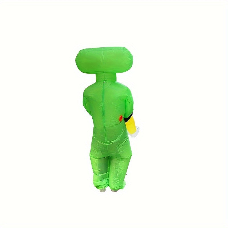 Grappig Opblaasbaar Kostuum Alien voor Mannen – Ride-On Effect, Lichtgewicht, Perfect voor Halloween en Cosplay
