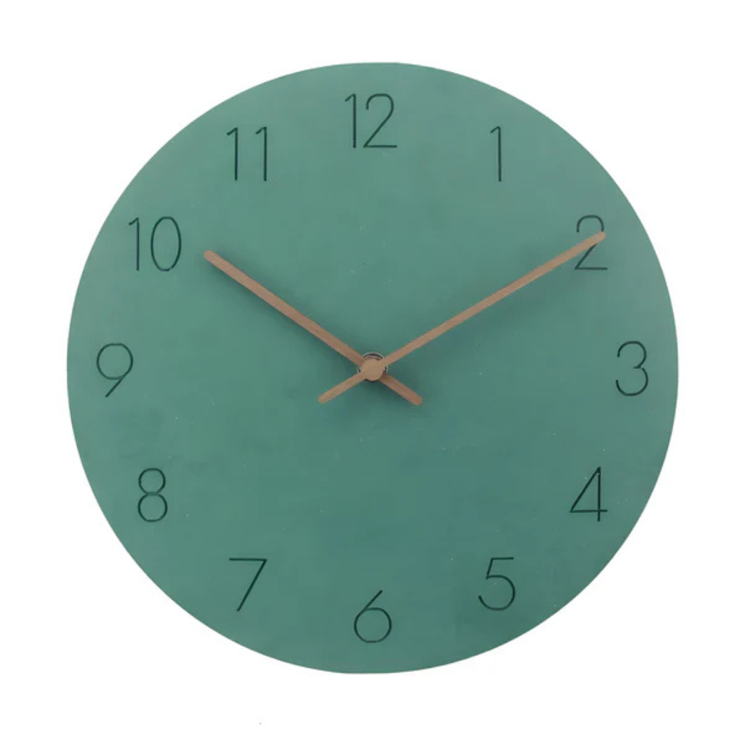 Grote minimalistische wandklok met stille beweging – 29 cm diameter voor een elegant interieur
