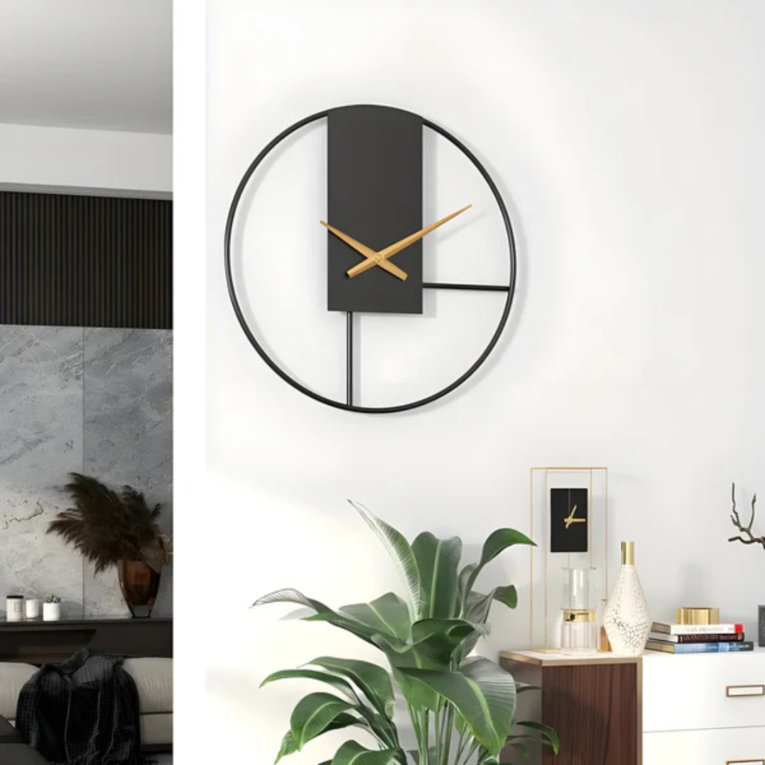 Grote wandklok - Minimalistisch design met stil quartz-uurwerk voor modern interieur