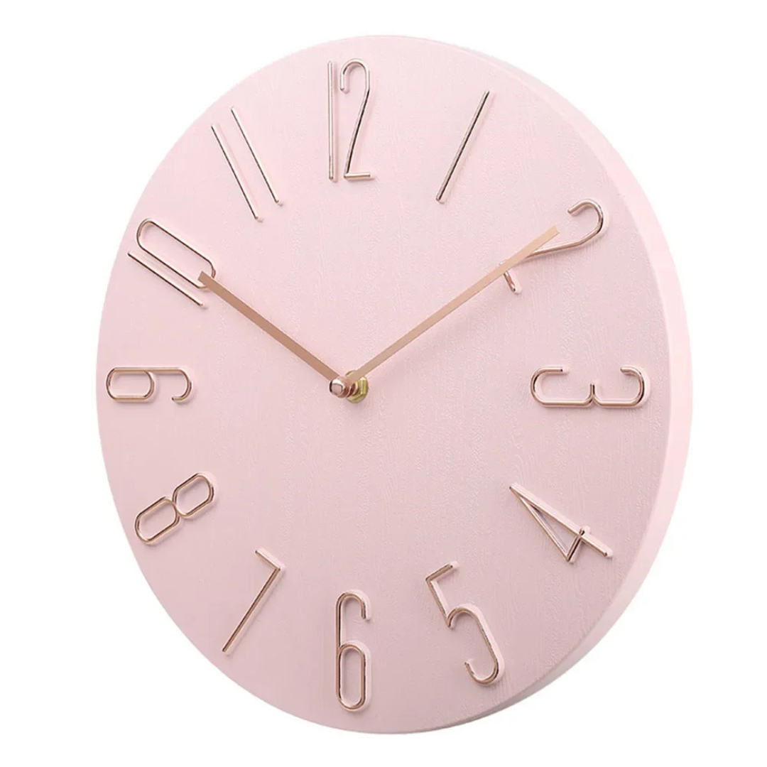 Grote wandklok met stil quartzmechanisme en modern design – 30 cm diameter