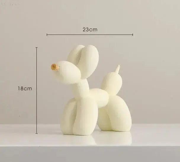 Haku Ballonhond-Standbeeld - Speelse Elegantie voor Thuis & Kantoor