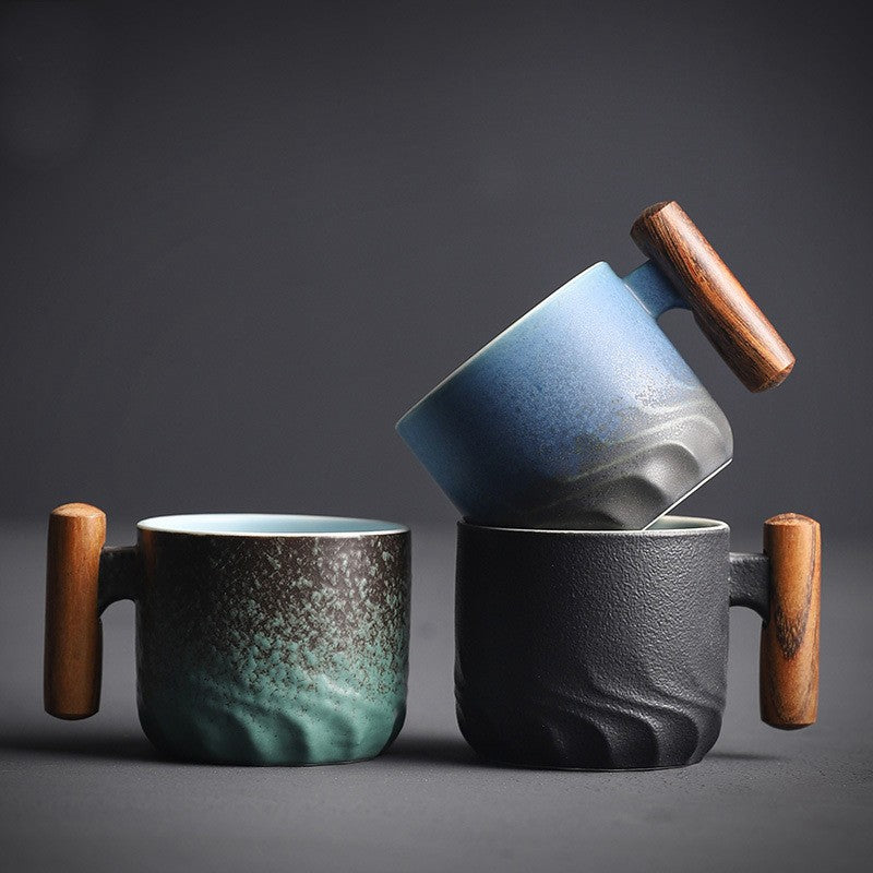 Handgemaakte kop met handvat – Japans ontwerp voor espresso en sake