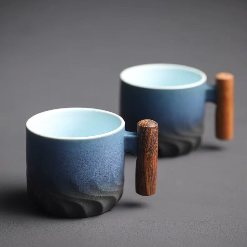 Handgemaakte kop met handvat – Japans ontwerp voor espresso en sake