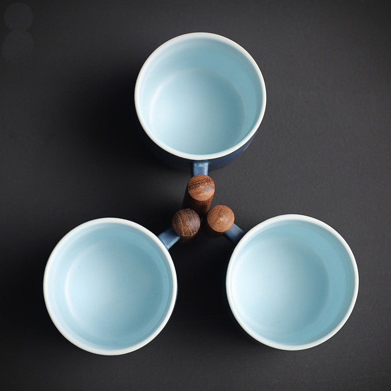 Handgemaakte kop met handvat – Japans ontwerp voor espresso en sake