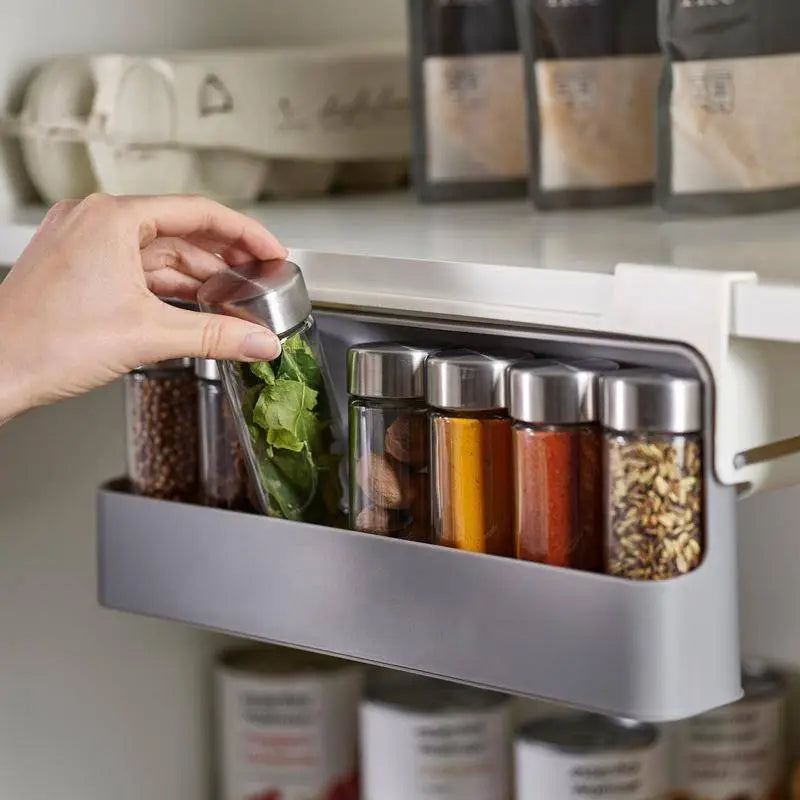 Hangende Kruidenset voor Keuken – Ruimtebesparende Organisator met Eenvoudige Installatie – 32 x 13,5 x 9,5 cm