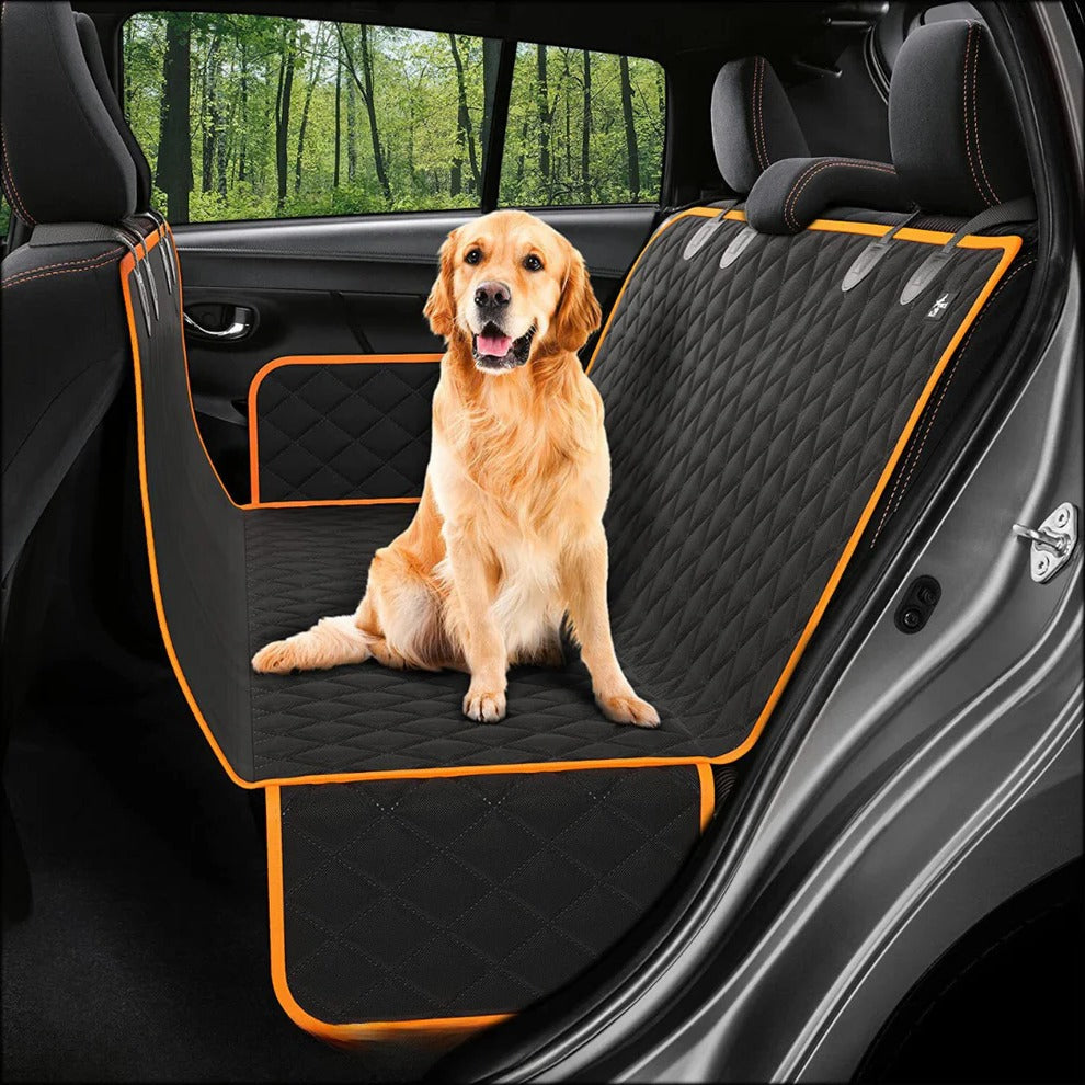 Hard-bottom Auto Zitverhoger voor Honden met Verstevigde Basis en Aanpasbare Bevestigingsriemen - Geschikt voor SUV's en Bestelwagens