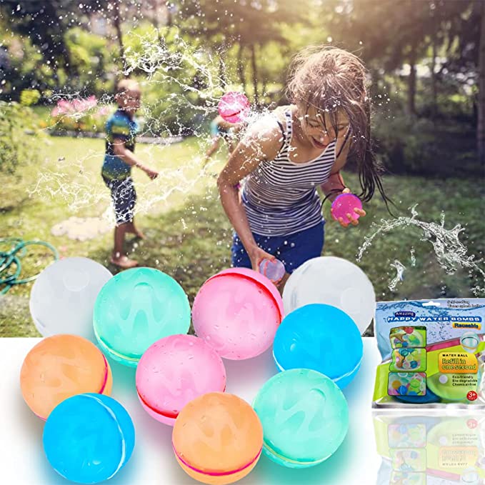 Herbruikbare Waterballonnen met Magnetische Sluiting – Duurzaam en Veilig Speelgoed voor Kinderen, Verkrijgbaar in 6 en 12 Stuks