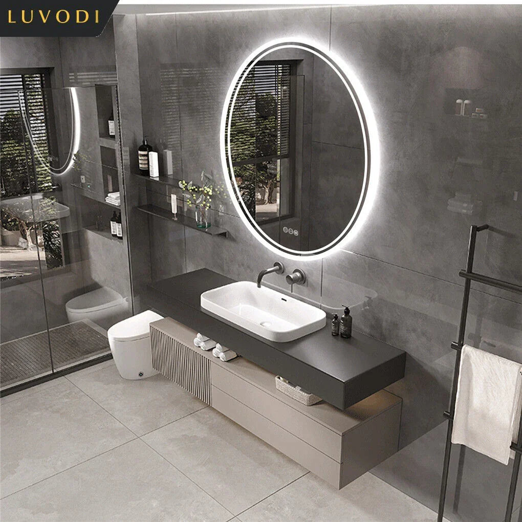 Intelligent LED Badkamer Mirror-anti-passend, aanraakbediening en dimbaar licht