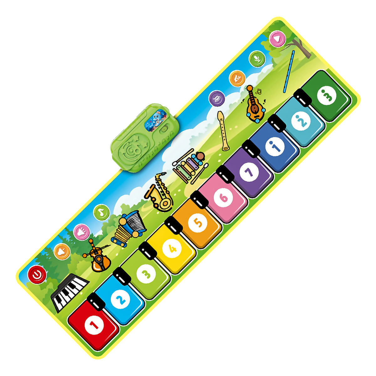 Interactieve Klaviermat voor Kinderen met Kleurige Toetsen en Lichteffecten - Creatief Muziekspeelgoed voor Jongeren