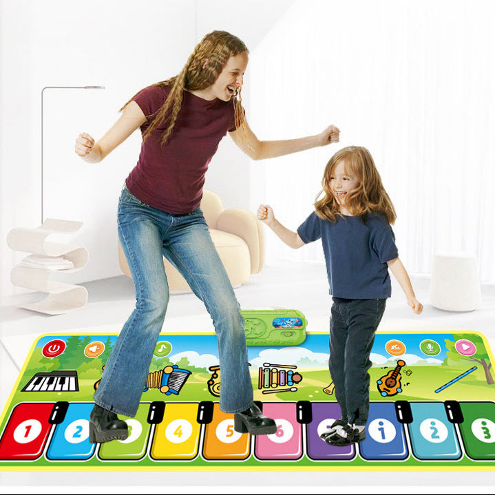 Interactieve Klaviermat voor Kinderen met Kleurige Toetsen en Lichteffecten - Creatief Muziekspeelgoed voor Jongeren