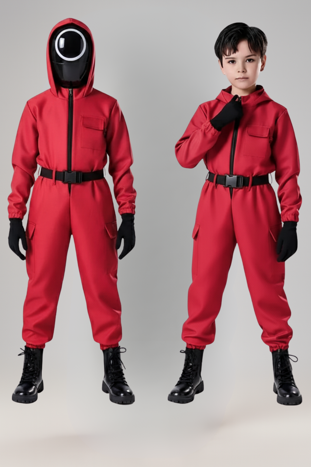 Kids Guard Halloween kostuum jumpsuit | Capuchon masker outfit