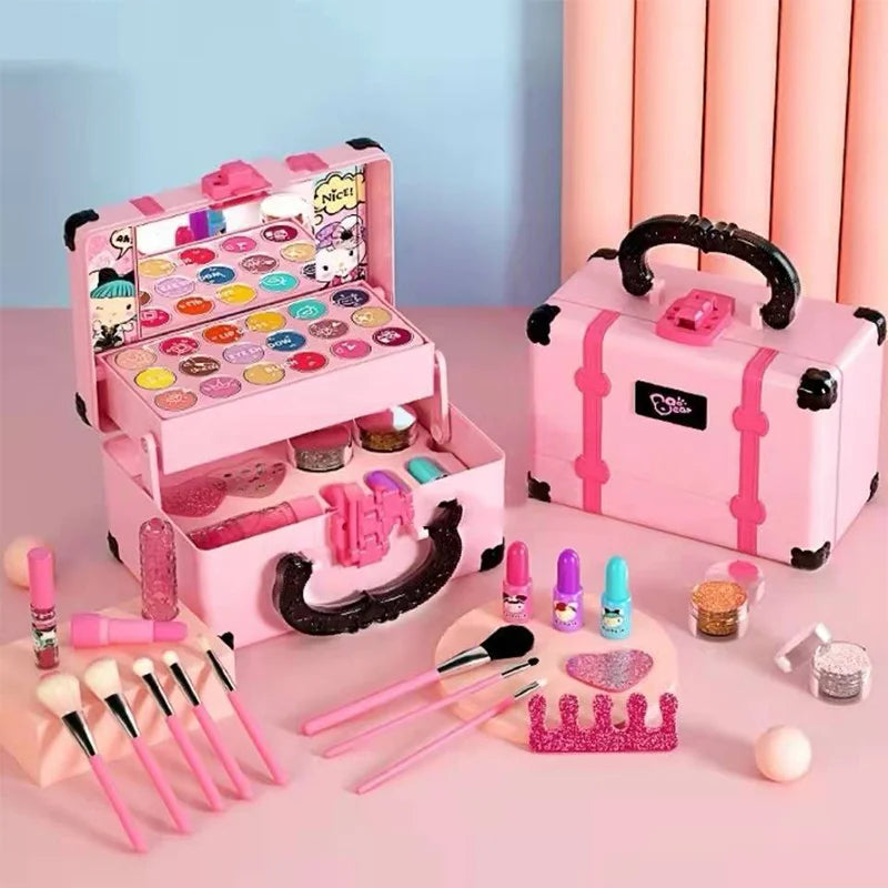 Kinder Make-up Set voor Creatieve Prinsessen – Veilig, Gebruiksvriendelijk en Kleurrijk Speelgoed voor Kinderen vanaf 3 Jaar