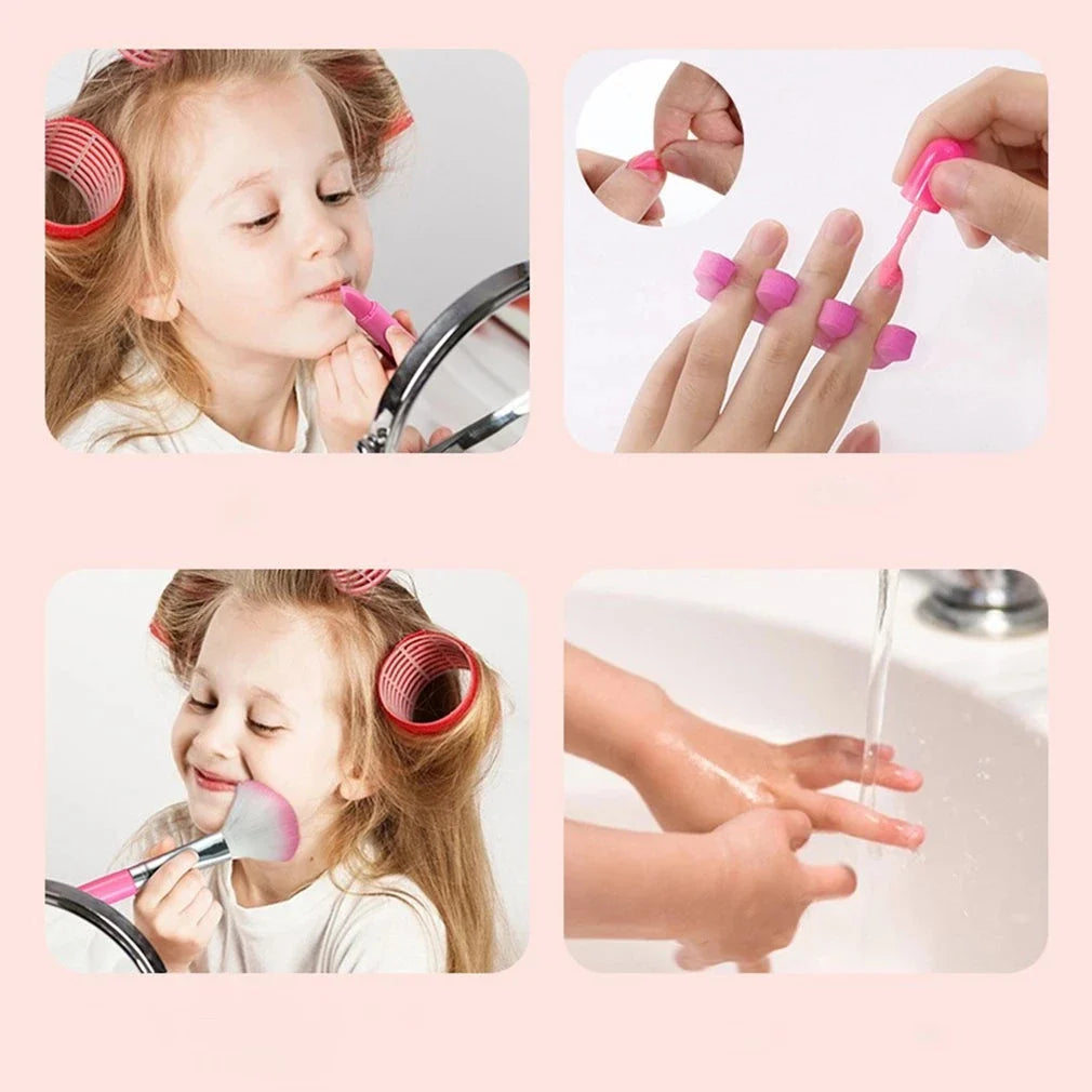 Kinder Make-up Set voor Creatieve Prinsessen – Veilig, Gebruiksvriendelijk en Kleurrijk Speelgoed voor Kinderen vanaf 3 Jaar