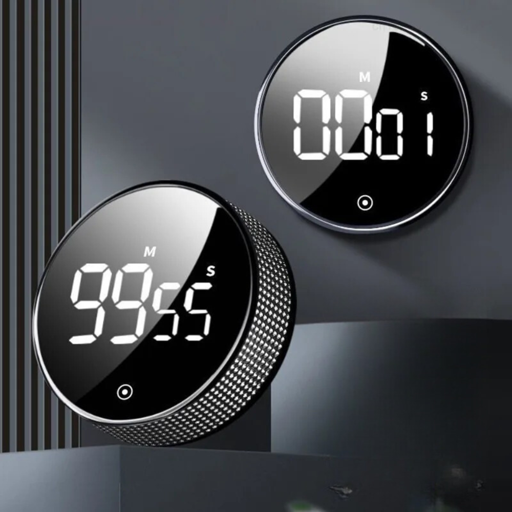 LoopTimer - Magnetische LED-timer met wijzerplaat en 3-traps alarm