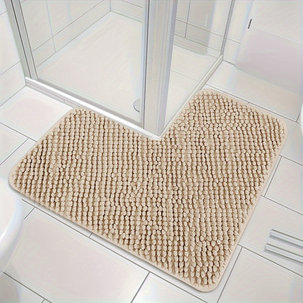 Luxecorner L-vormige douchemat-soft, absorberend en niet-slip voor hoeken