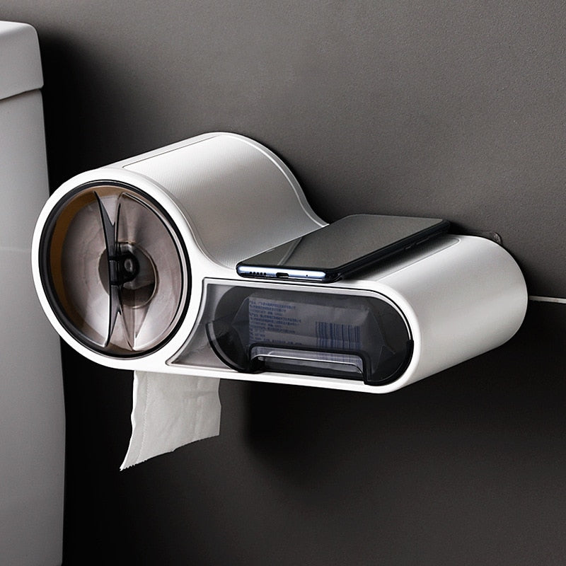 Luxhold multifunctionele toiletpapierhouder - Waterdicht en gemakkelijk te installeren