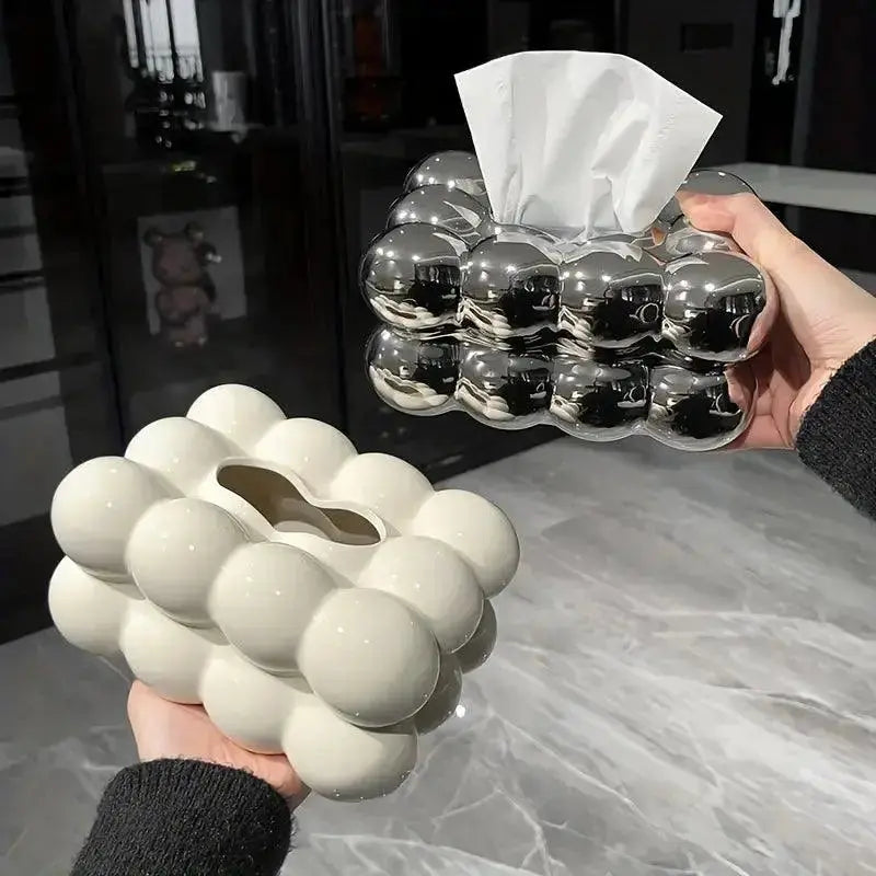 Luxe Keramische Tissuebox - Stijlvolle Opberger voor Elke Ruimte, Elegant Design