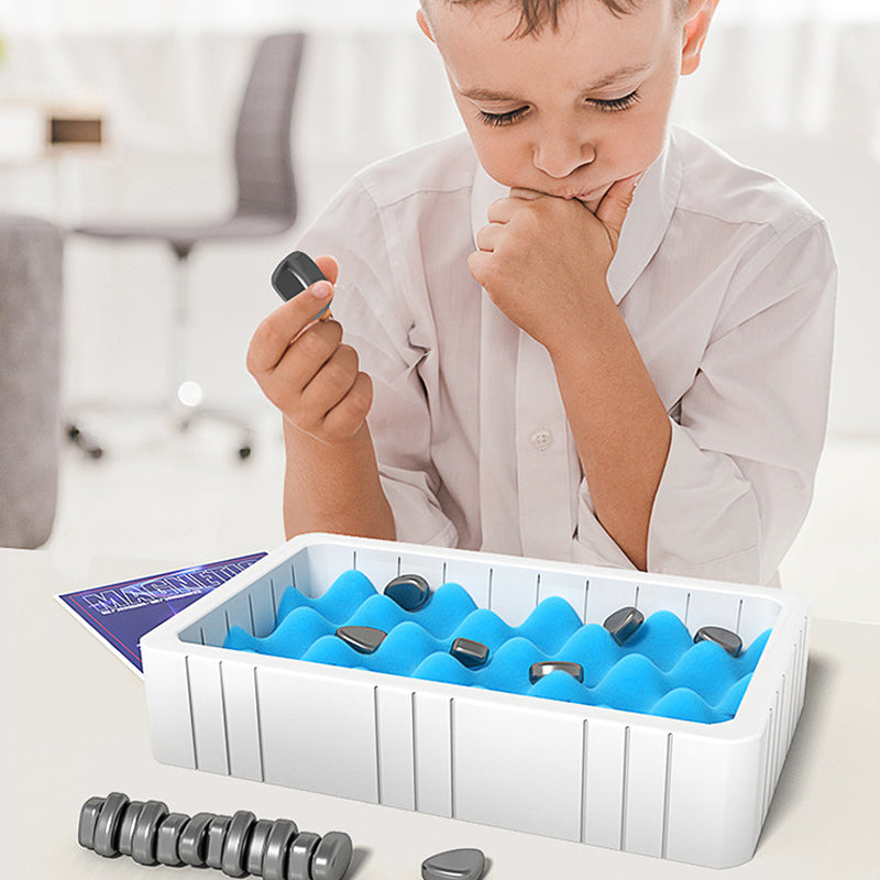 Magnetisch schaakspel voor kinderen – Educatief en draagbaar strategisch spel, lichtgewicht en opvouwbaar
