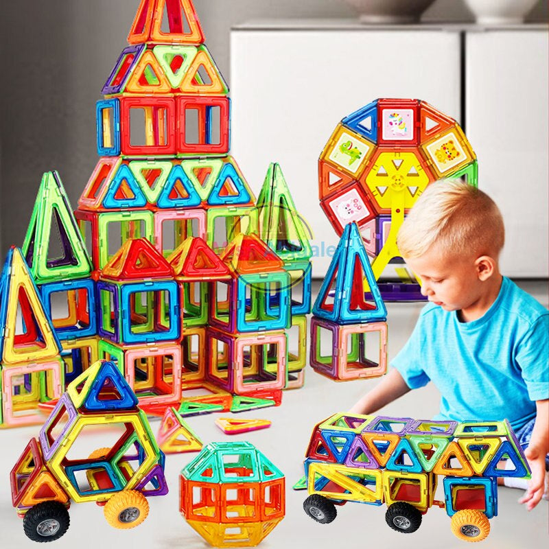Magnetische Bouwstenen voor Kinderen – Educatief Speelgoed voor Creativiteit en Motorische Ontwikkeling, 60/84/118/148 Stuks