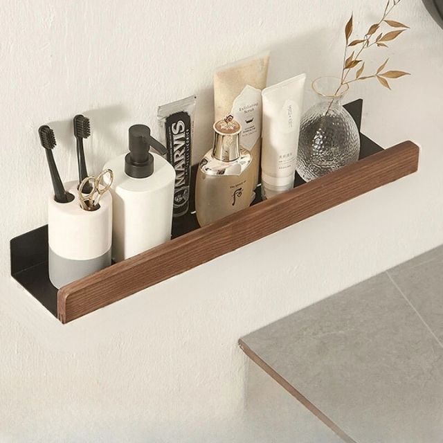 Badkamerrek zonder boren - Elegant design met extra opbergruimte