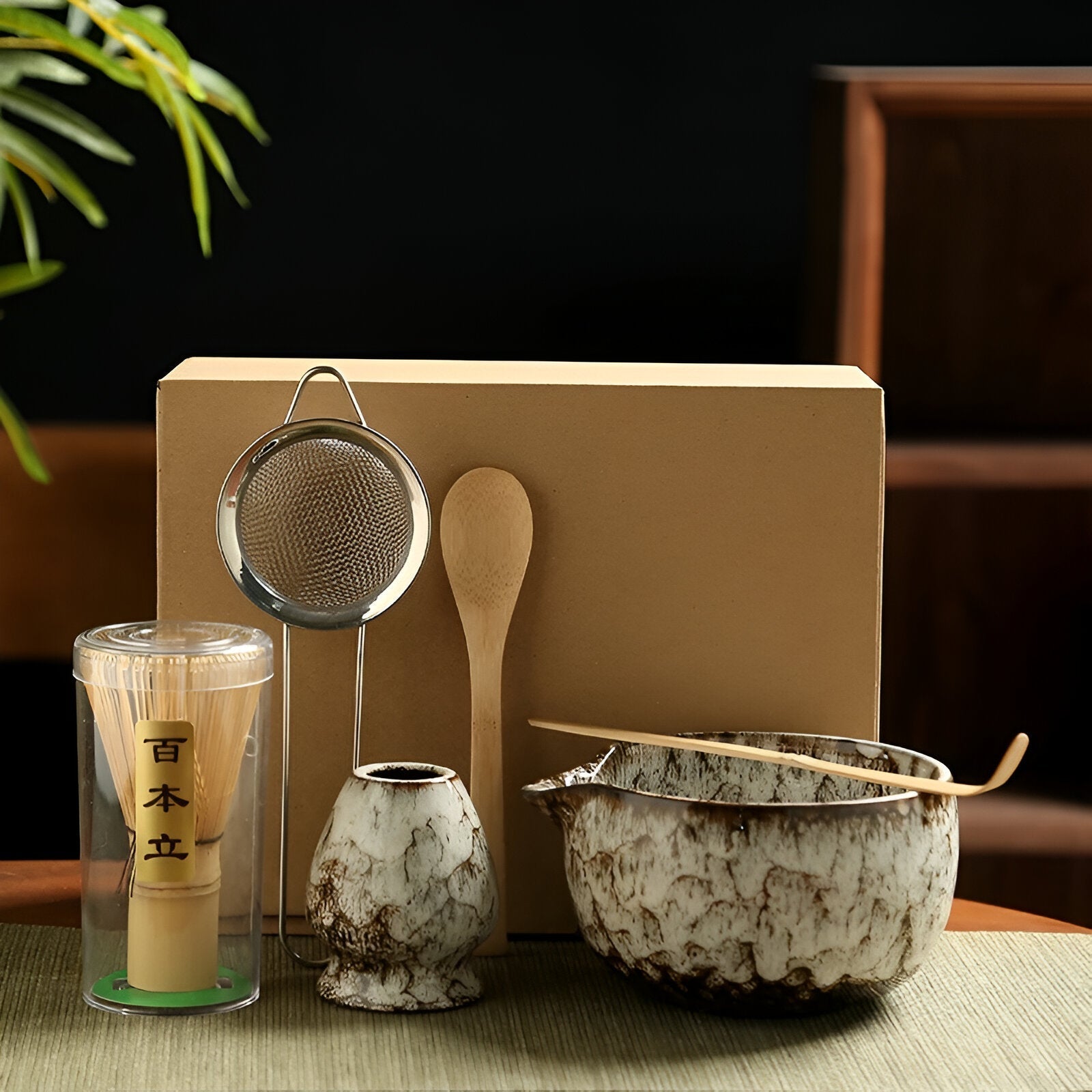 Matcha Set – Traditionele theeset als cadeau, 6-delig voor de theeceremonie, gemaakt van hoogwaardige materialen