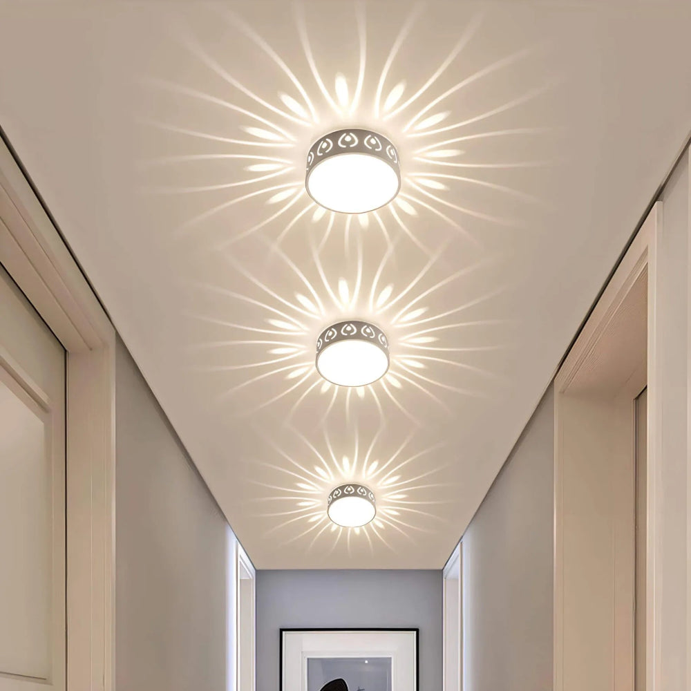 Moderne LED Plafondlamp met Eenvoudig Ontwerp - Energiezuinige Plafonniere voor Binnen en Beschutte Buitenruimtes