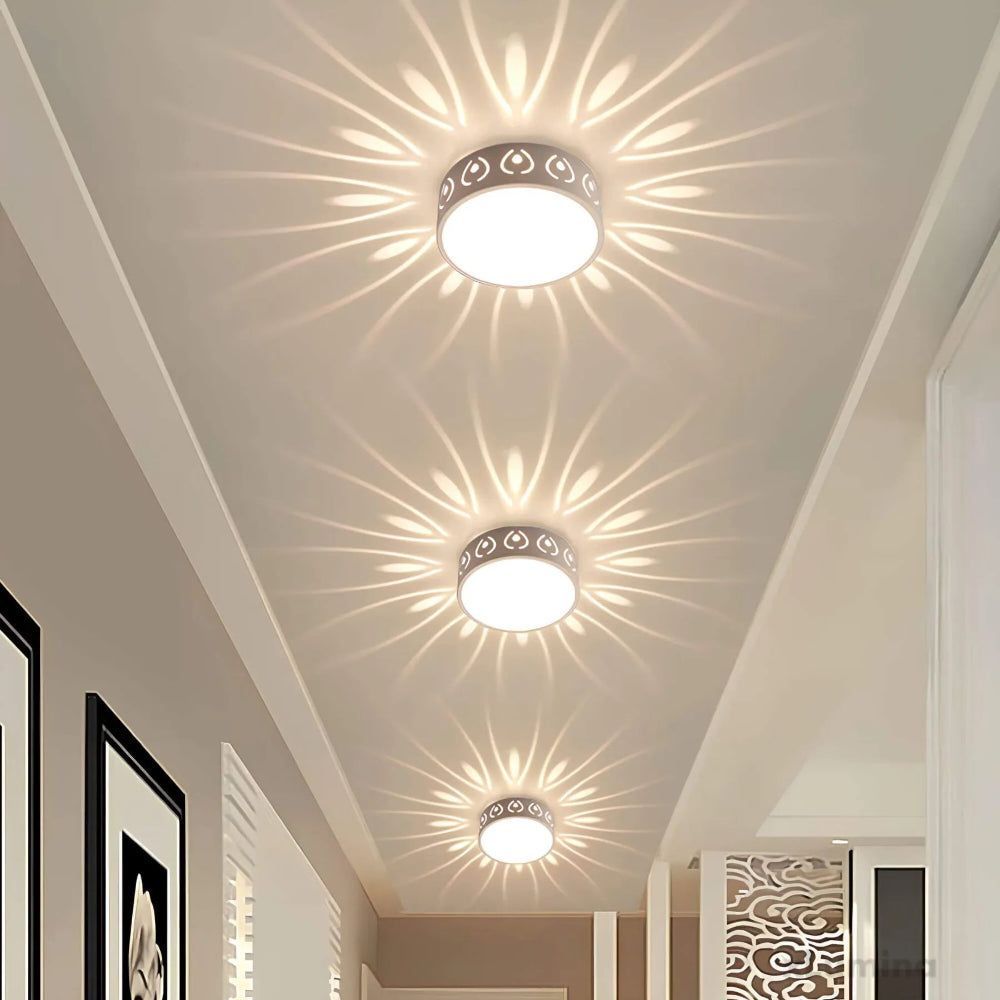 Moderne LED Plafondlamp met Eenvoudig Ontwerp - Energiezuinige Plafonniere voor Binnen en Beschutte Buitenruimtes