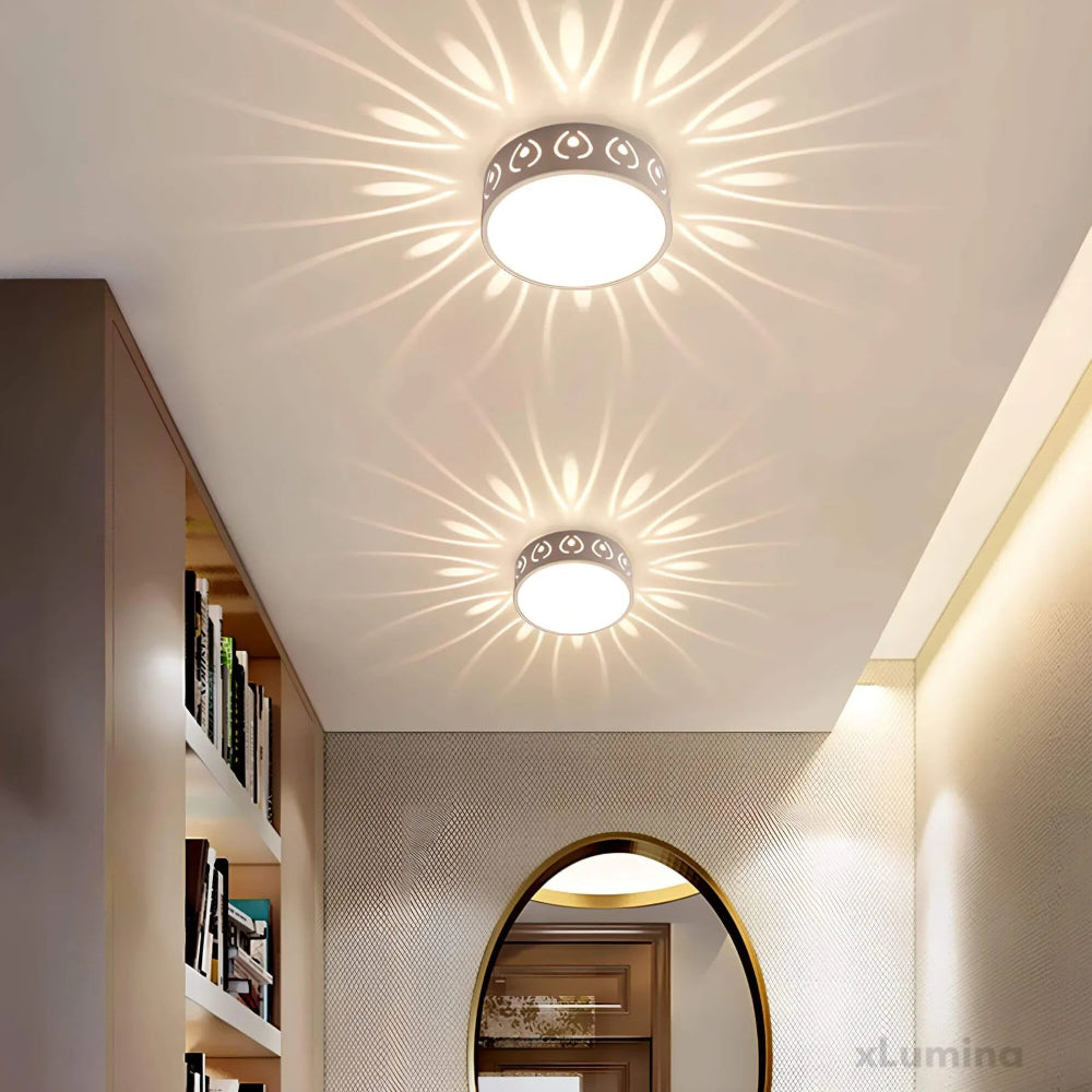 Moderne LED Plafondlamp met Eenvoudig Ontwerp - Energiezuinige Plafonniere voor Binnen en Beschutte Buitenruimtes