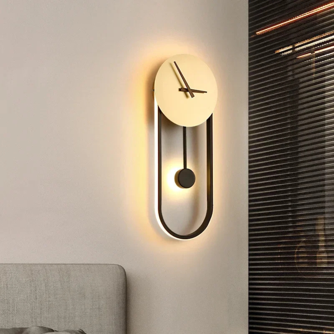 Moderne LED Wandklok met Minimalistisch Design – Energiezuinig en Stijlvol voor Woonkamer en Slaapkamer