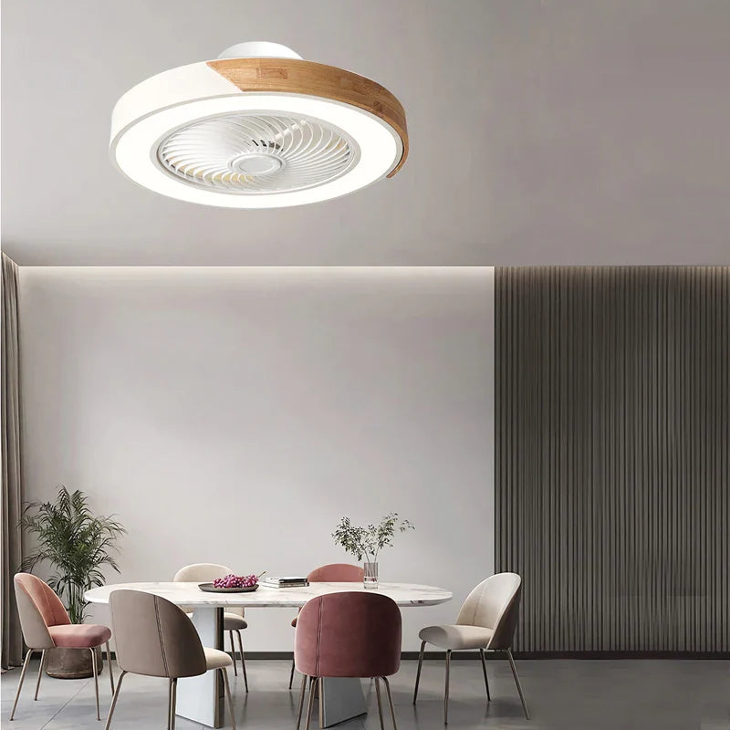 Moderne Plafondventilator met Lamp en Afstandsbediening - Stille LED Ventilatorlamp voor Woonkamer en Slaapkamer 1