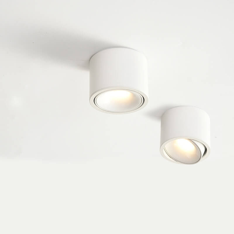 Moderne Ronde LED Plafondlamp met Verstelbare Spotlight – Energiezuinige Plafonniere voor Minimalistische Interieurs