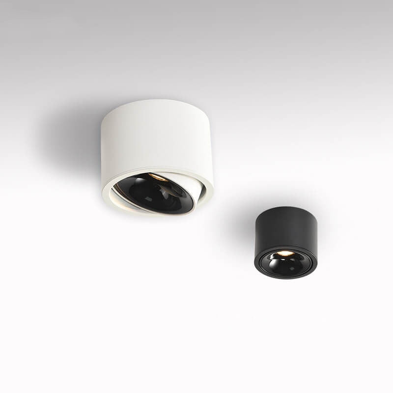 Moderne Ronde LED Plafondlamp met Verstelbare Spotlight – Energiezuinige Plafonniere voor Minimalistische Interieurs