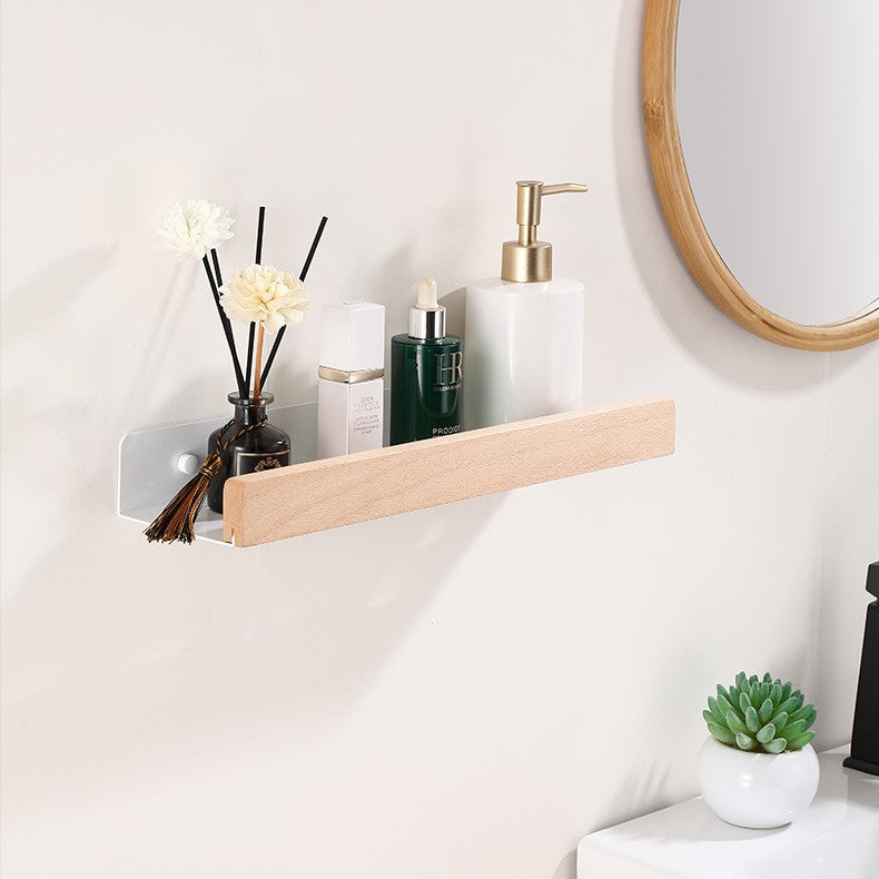 Muur gemonteerd doucheplanboren niet noodzakelijk badkamer opslaghout-space-space-reddende ontwerp