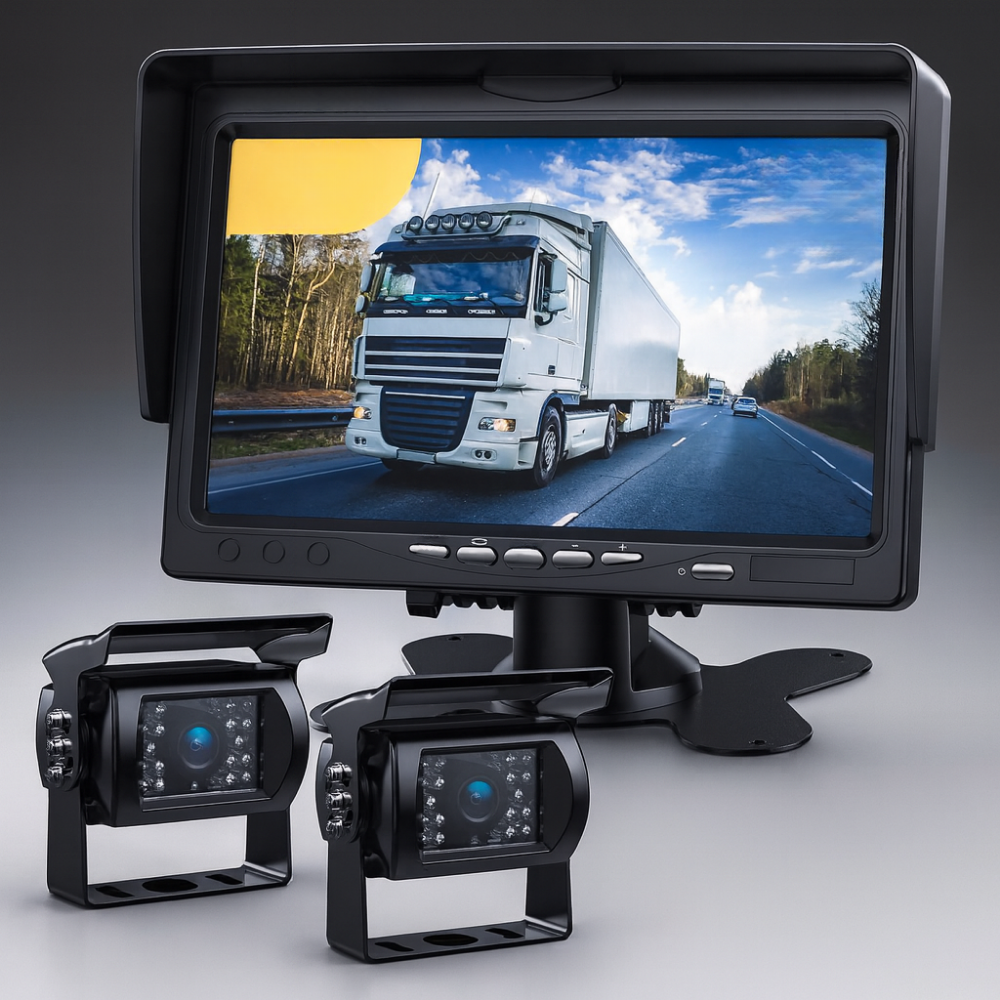 Nachtzichtmonitor voor achteruitrijcamera voor vrachtwagens