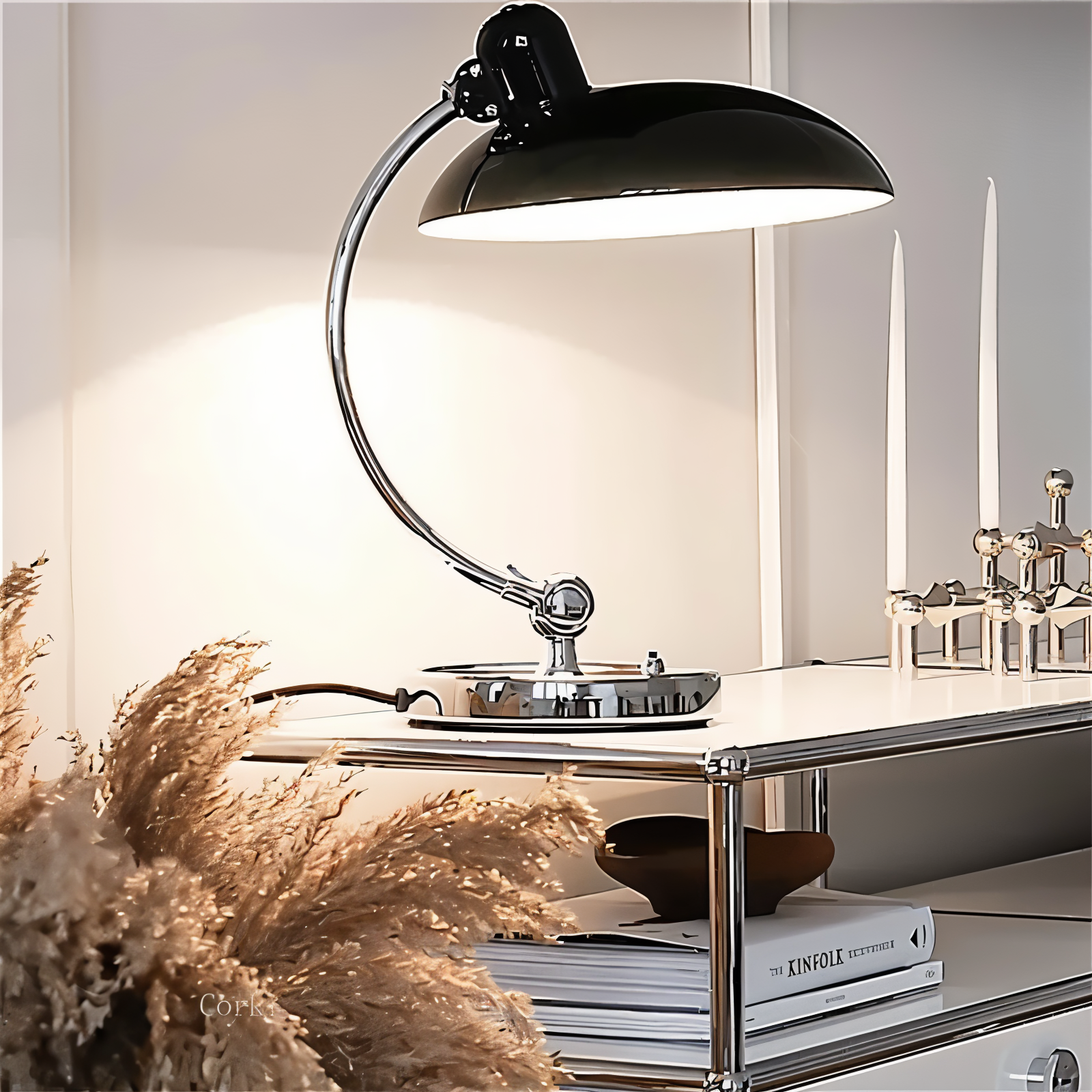 NostaChic Tafellamp - Verstelbare Vintage IJzeren Koepel Bureaulamp