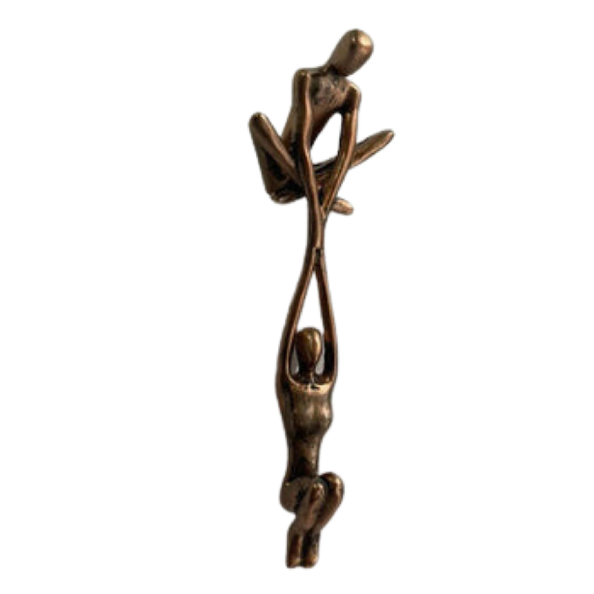 Uniek Decoratief Beeldje – Liefde en Balans Randsculptuur – Harskunst