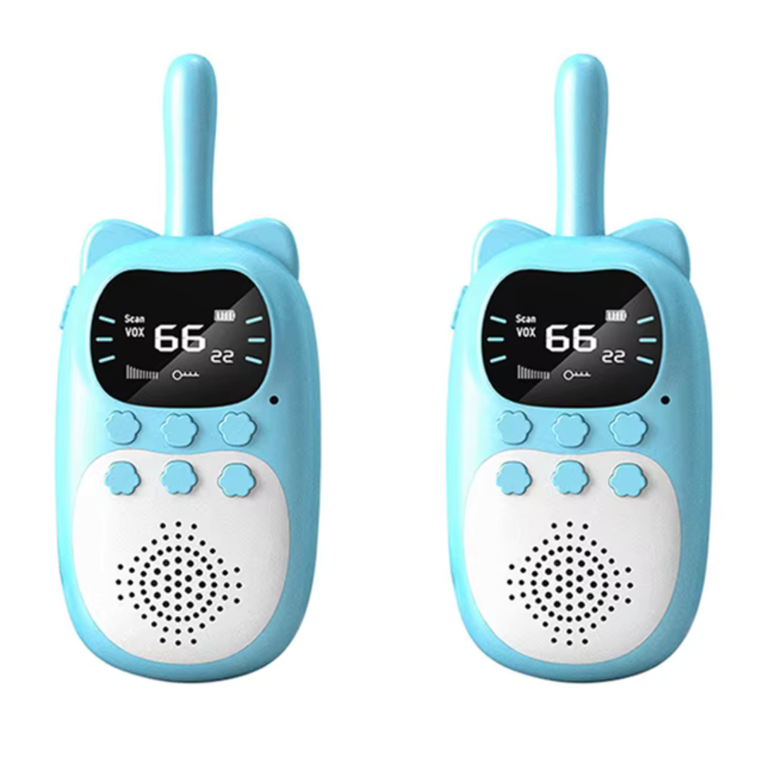 Oplaadbare walkie-talkies voor kinderen – 3 km bereik, duurzaam ontwerp, leuke kleuren